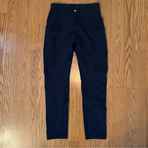 Lululemon Women’s Navy Blue High-Waisted Leggings Size 6 - Picture 4 of 8